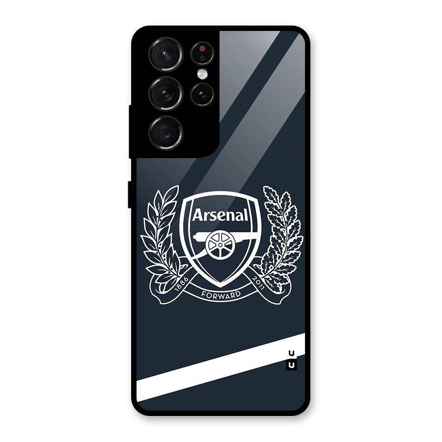 Arsenal Forward Glass Back Case for Galaxy S21 Ultra 5G