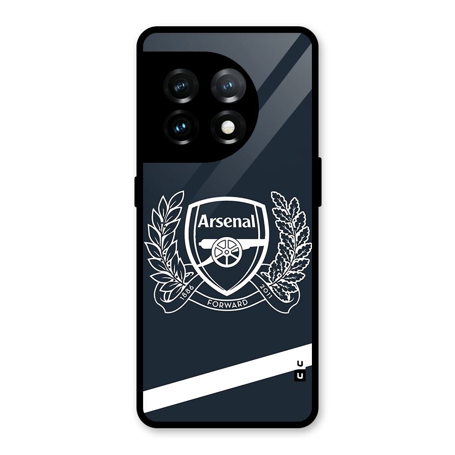 Arsenal Forward Glass Back Case for OnePlus 11