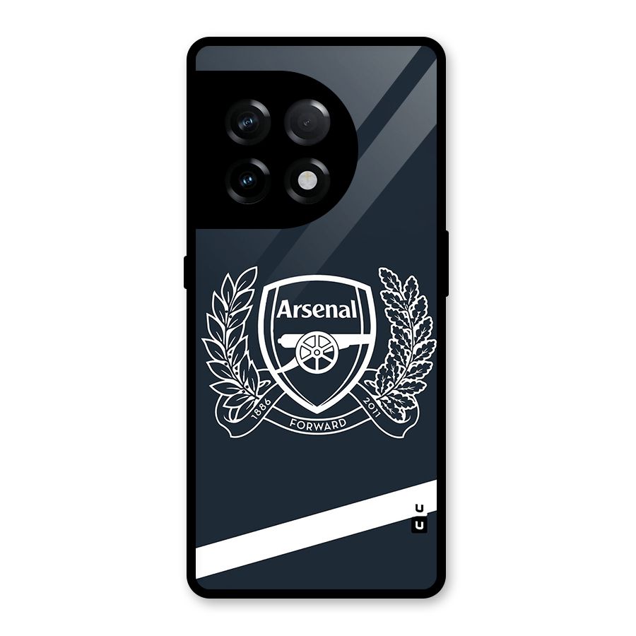 Arsenal Forward Glass Back Case for OnePlus 11R