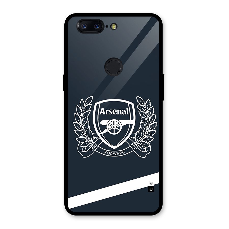 Arsenal Forward Glass Back Case for OnePlus 5T