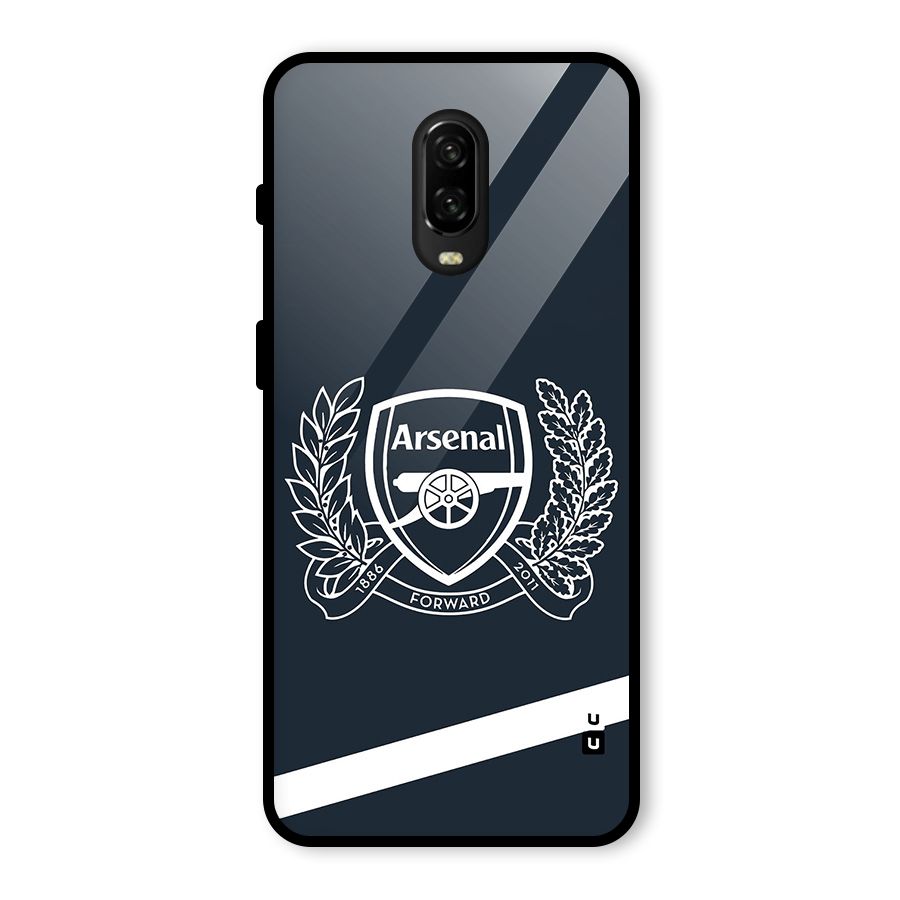 Arsenal Forward Glass Back Case for OnePlus 6T