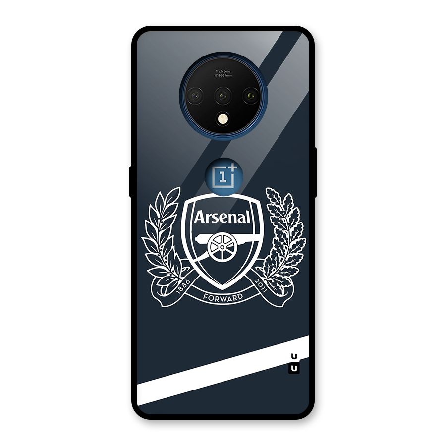 Arsenal Forward Glass Back Case for OnePlus 7T