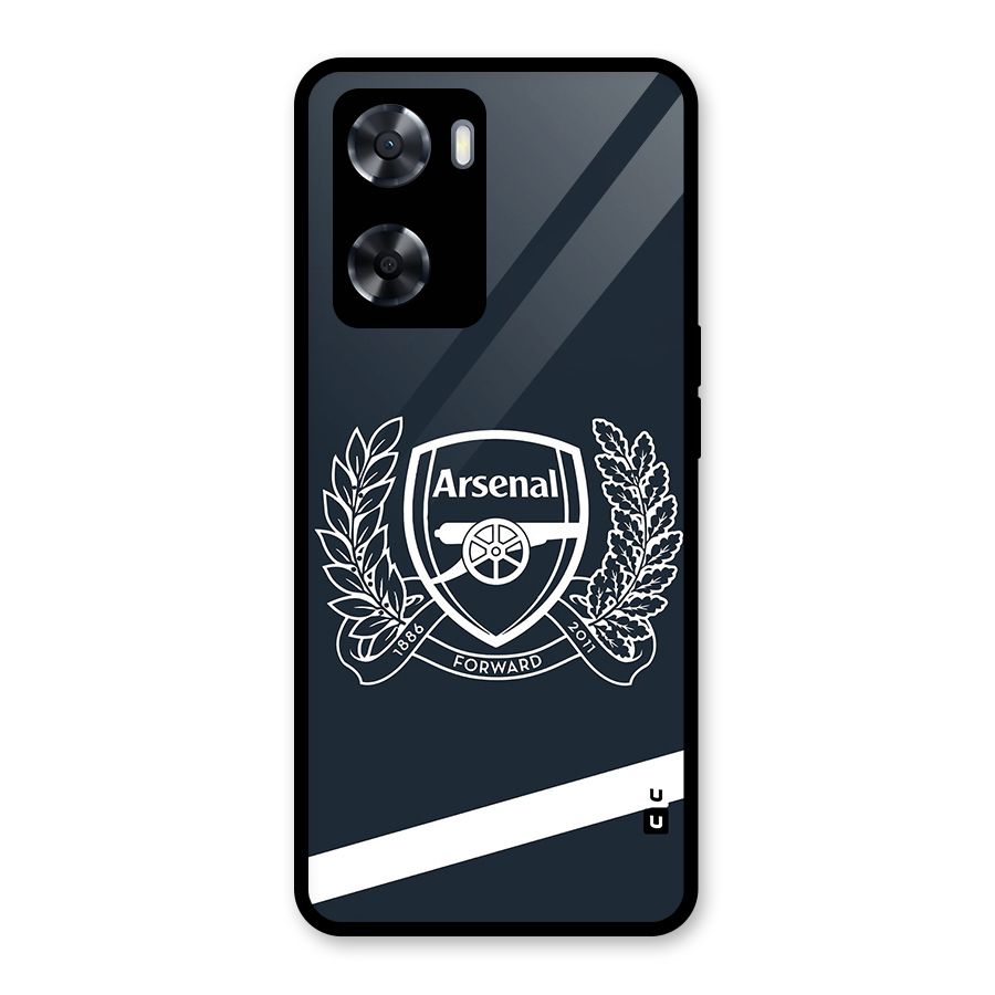Arsenal Forward Glass Back Case for Oppo A57 2022