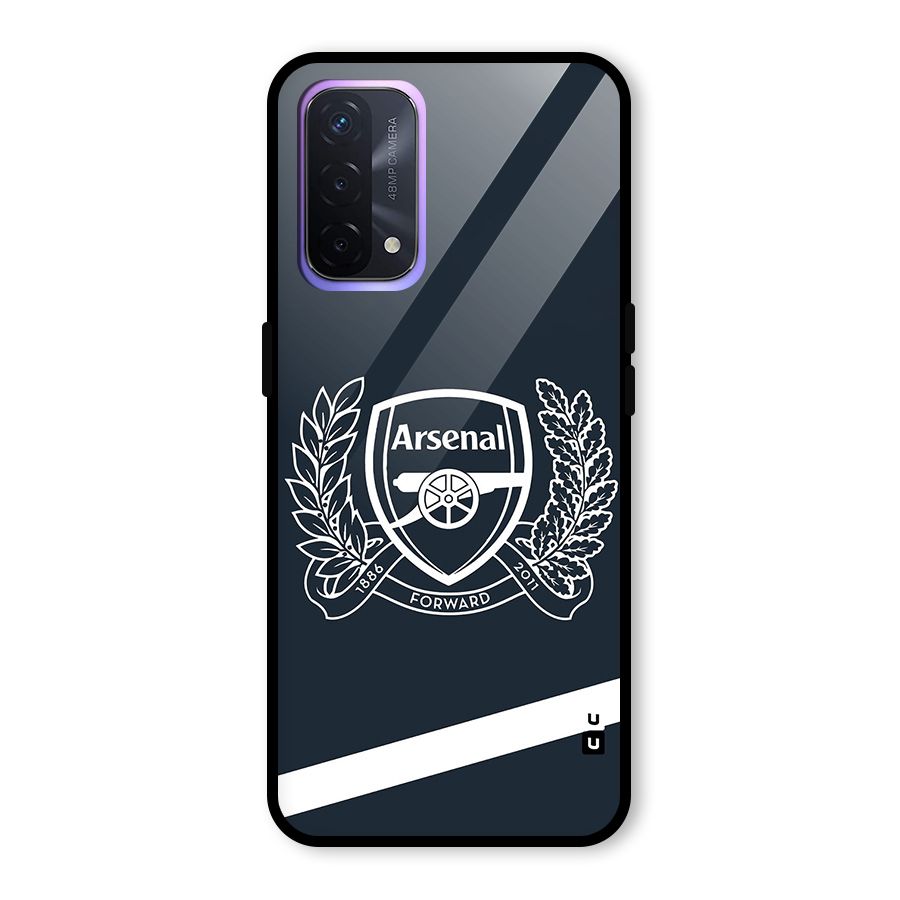 Arsenal Forward Glass Back Case for Oppo A74 5G