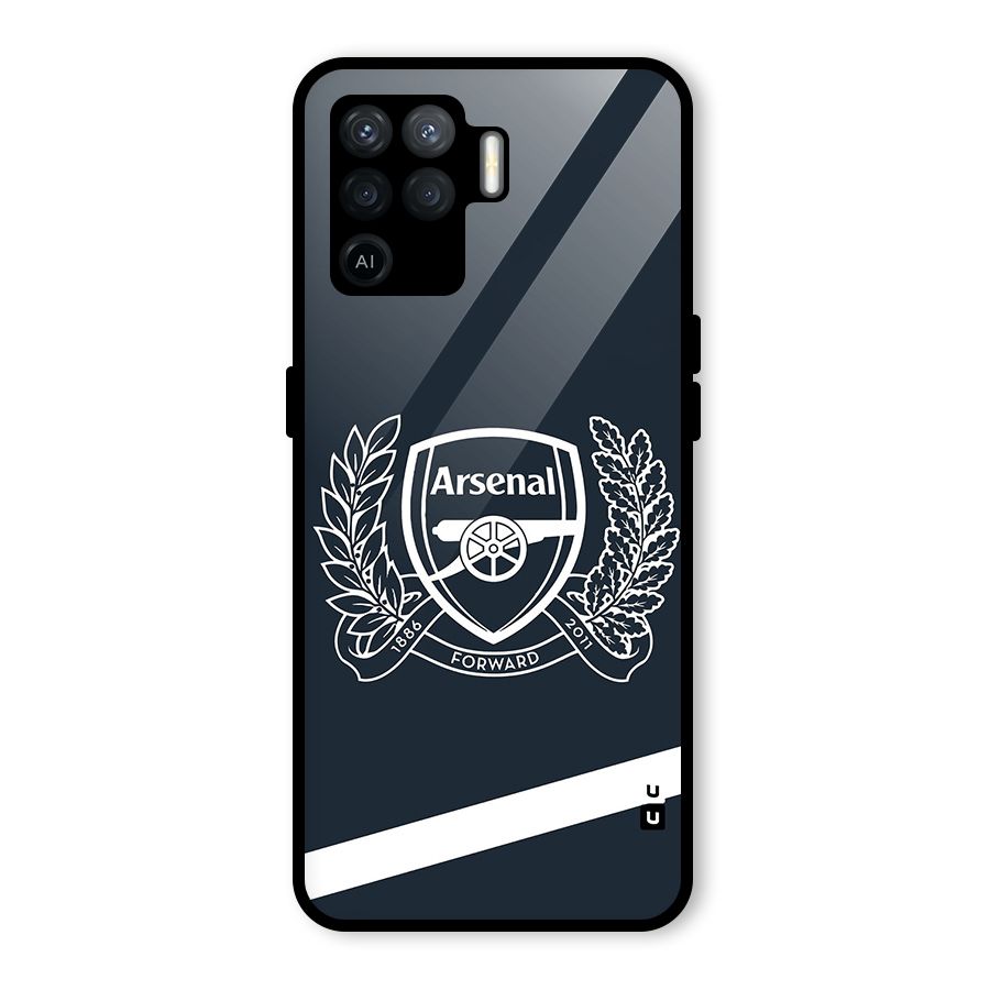 Arsenal Forward Glass Back Case for Oppo F19 Pro