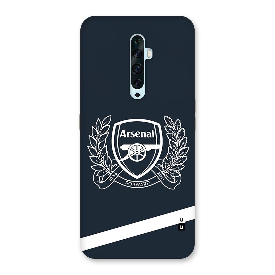 Arsenal Forward Glass Back Case for Oppo Reno2 F