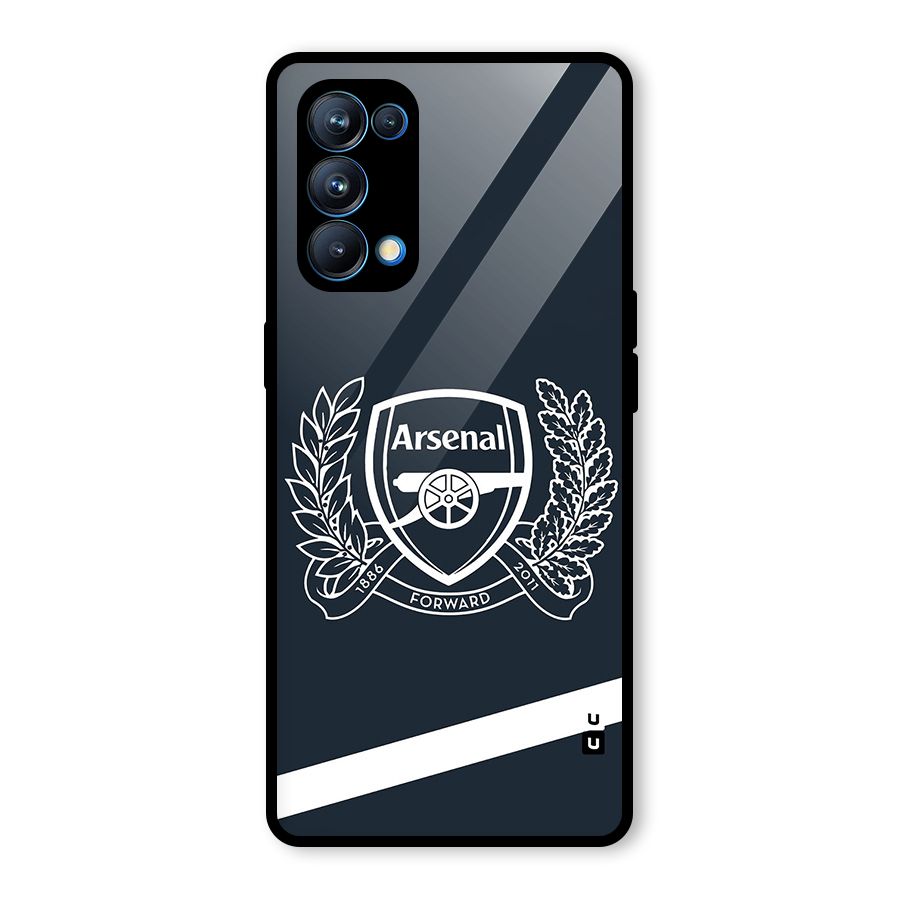 Arsenal Forward Glass Back Case for Oppo Reno5 Pro 5G