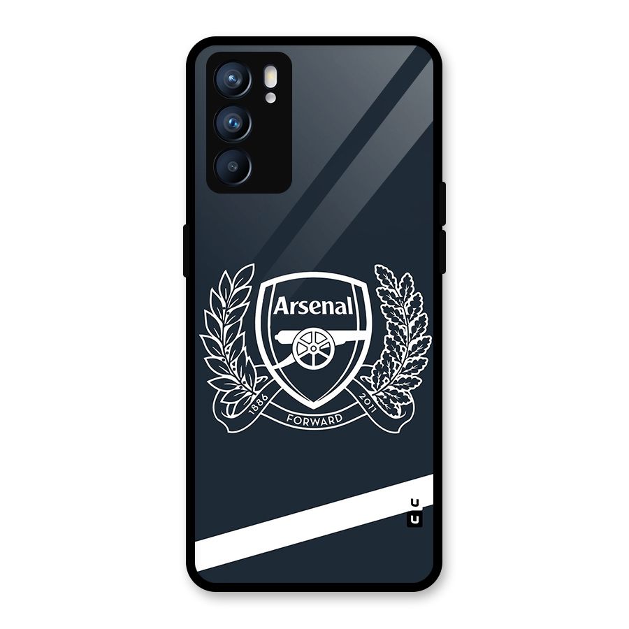 Arsenal Forward Glass Back Case for Oppo Reno6 5G