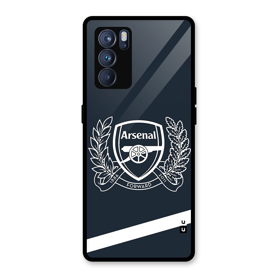 Arsenal Forward Glass Back Case for Oppo Reno6 Pro 5G