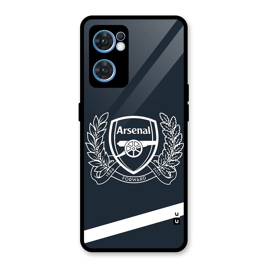 Arsenal Forward Glass Back Case for Oppo Reno7 5G