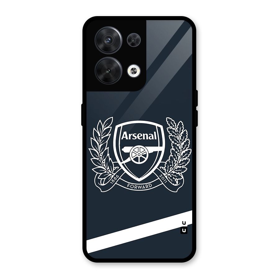 Arsenal Forward Glass Back Case for Oppo Reno8 5G