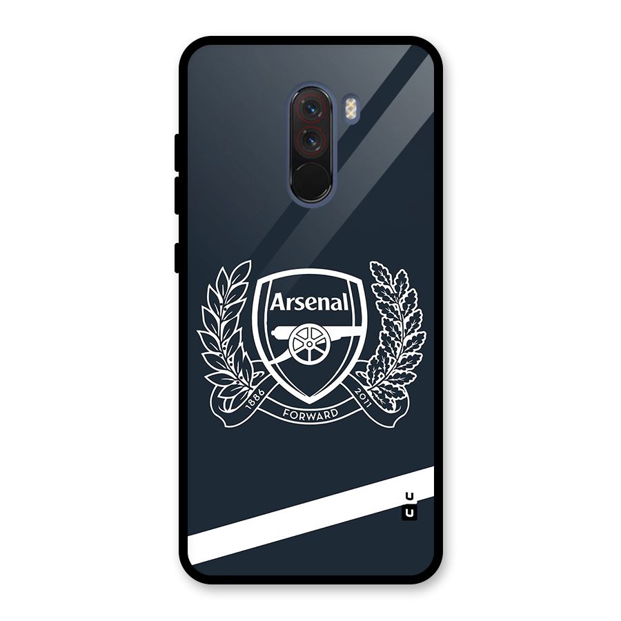 Arsenal Forward Glass Back Case for Poco F1