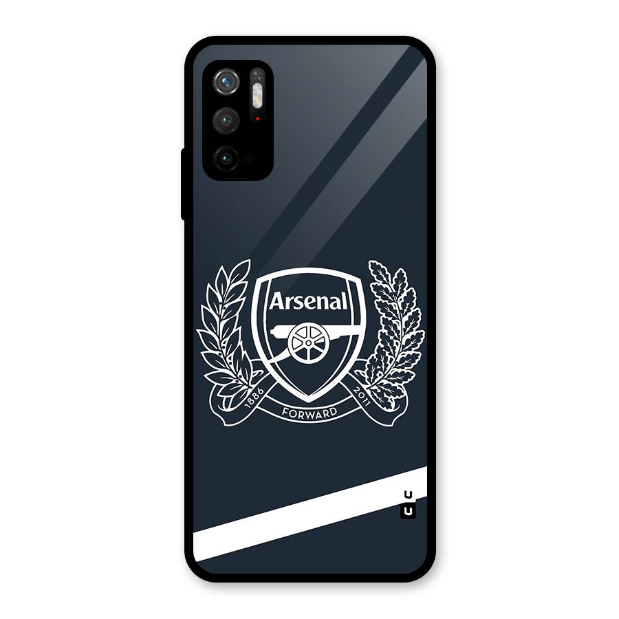 Arsenal Forward Glass Back Case for Poco M3 Pro 5G