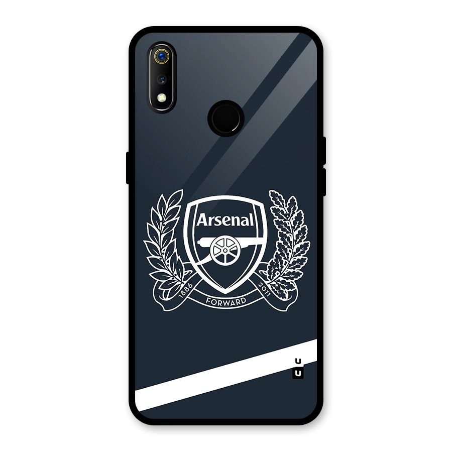 Arsenal Forward Glass Back Case for Realme 3