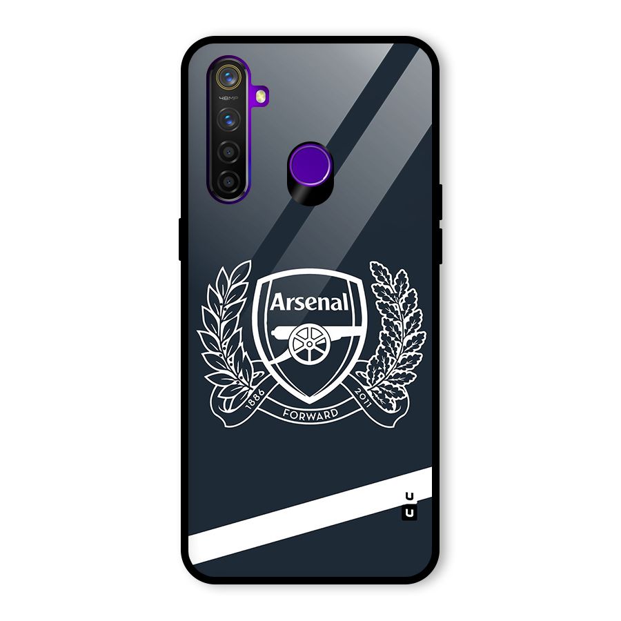Arsenal Forward Glass Back Case for Realme 5 Pro