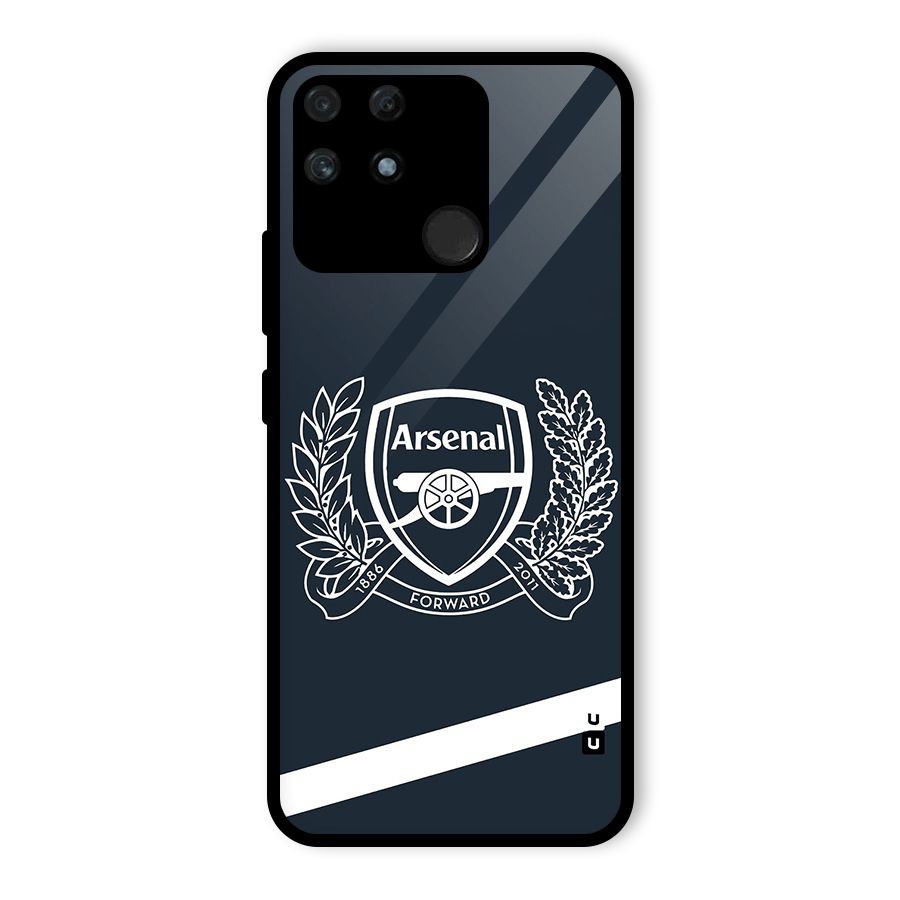 Arsenal Forward Glass Back Case for Realme Narzo 50A