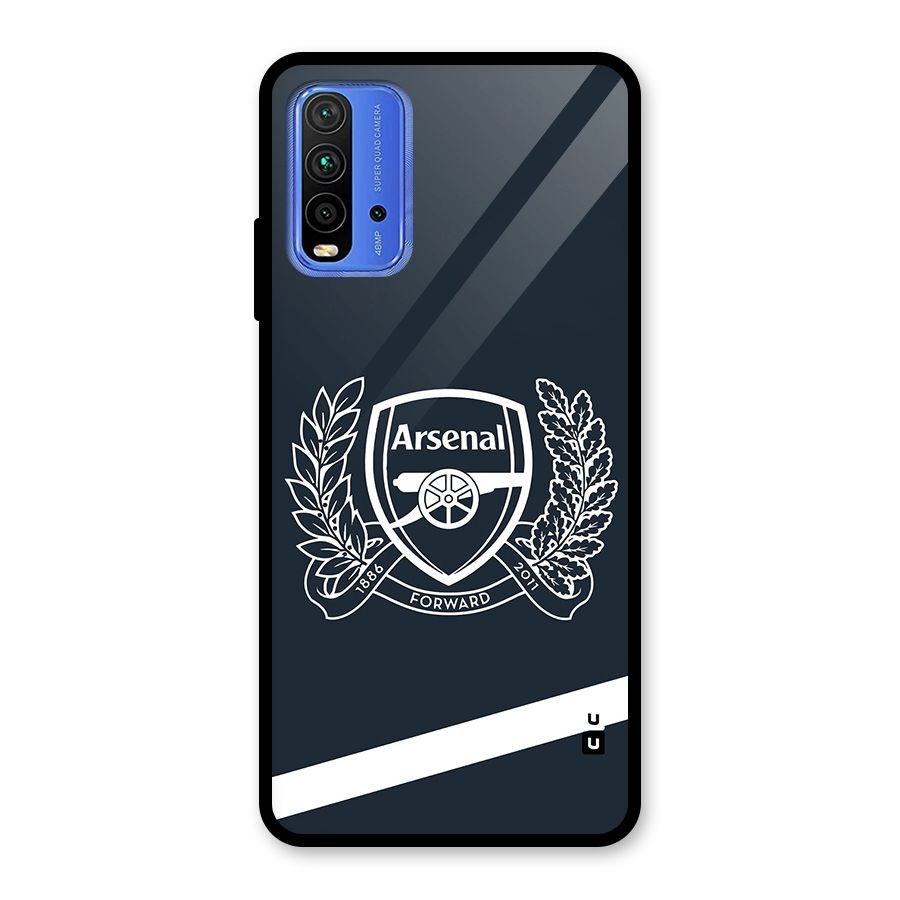 Arsenal Forward Glass Back Case for Redmi 9 Power