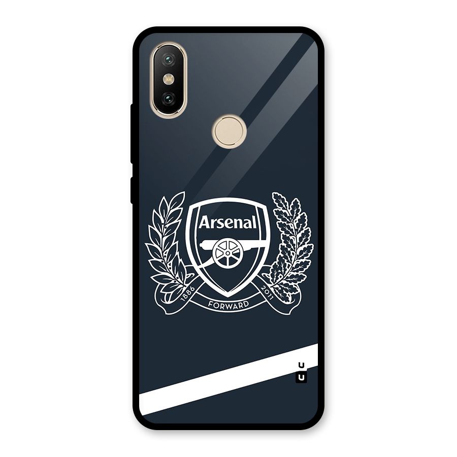 Arsenal Forward Glass Back Case for Redmi A2