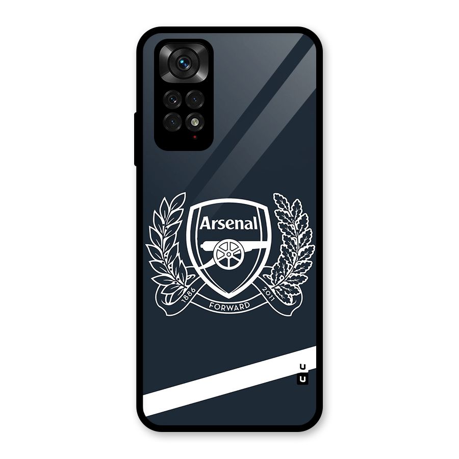 Arsenal Forward Glass Back Case for Redmi Note 11
