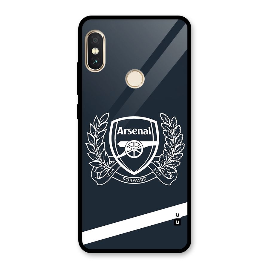 Arsenal Forward Glass Back Case for Redmi Note 5 Pro