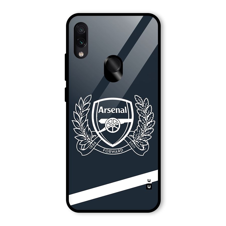 Arsenal Forward Glass Back Case for Redmi Note 7 Pro