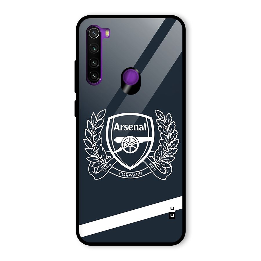 Arsenal Forward Glass Back Case for Redmi Note 8