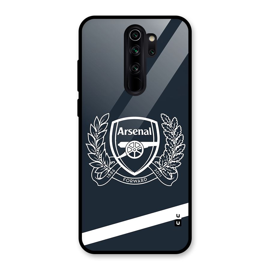 Arsenal Forward Glass Back Case for Redmi Note 8 Pro