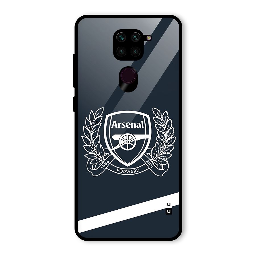 Arsenal Forward Glass Back Case for Redmi Note 9