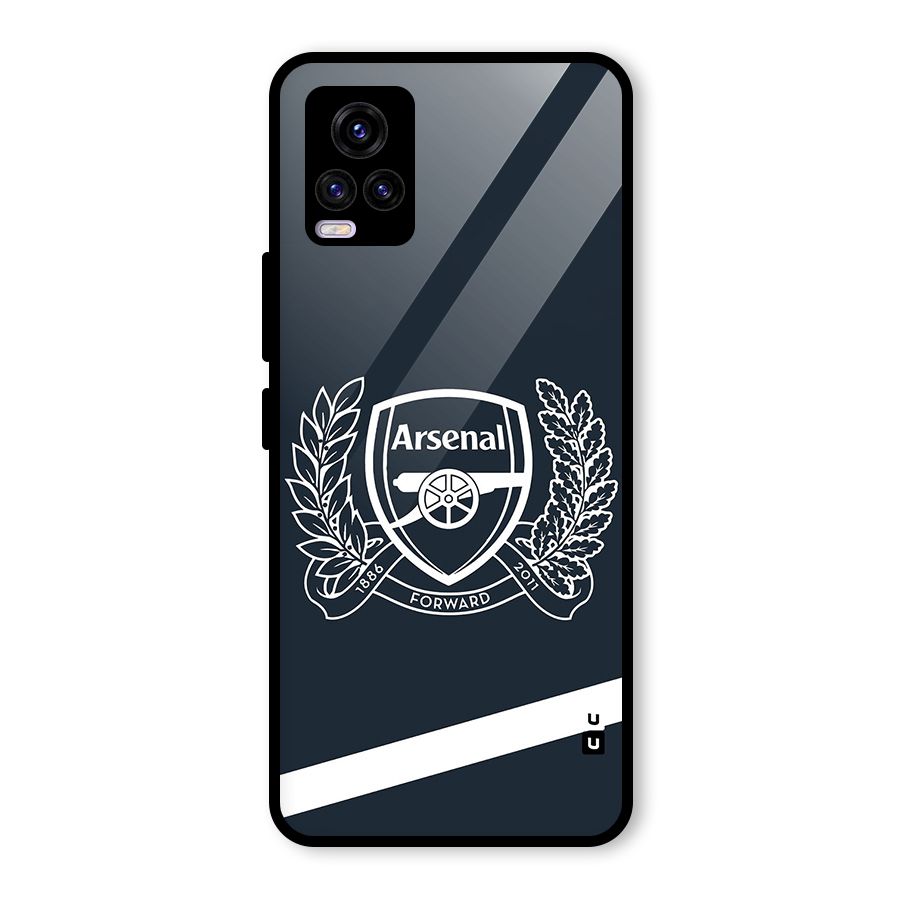 Arsenal Forward Glass Back Case for Vivo V20 2021