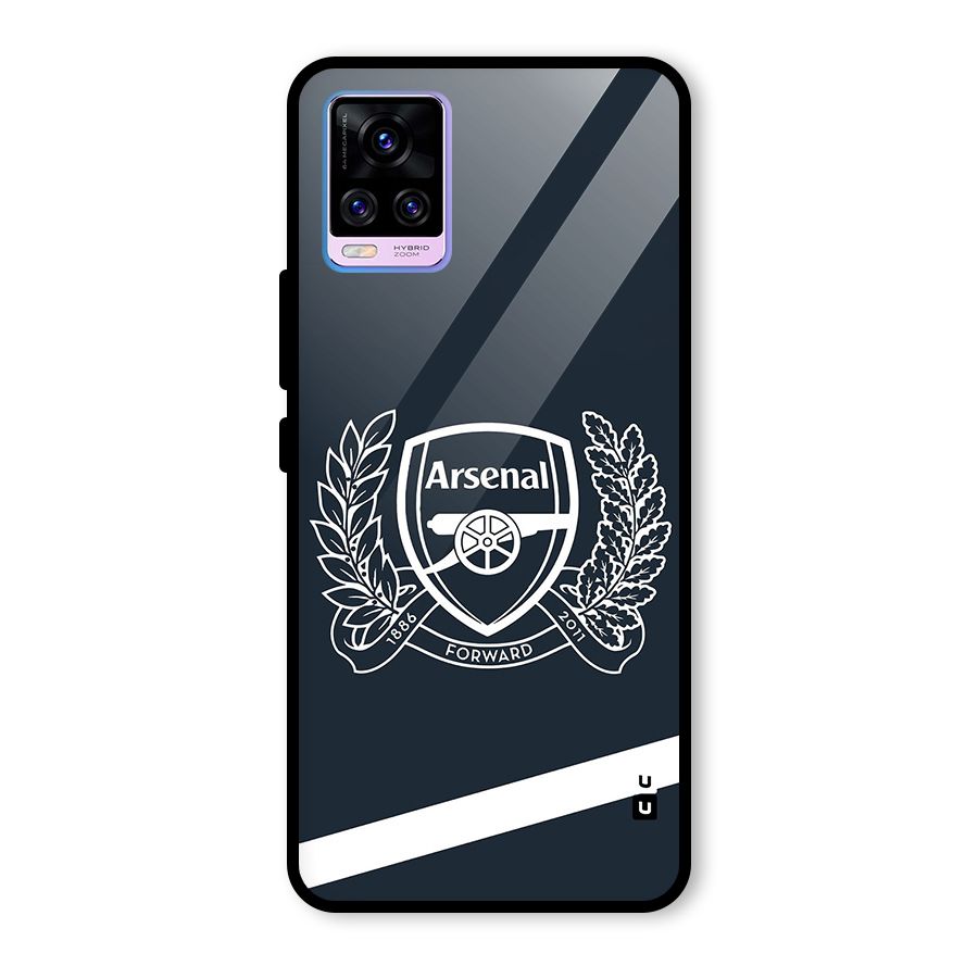 Arsenal Forward Glass Back Case for Vivo V20 Pro