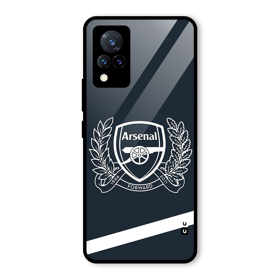 Arsenal Forward Glass Back Case for Vivo V21 5G