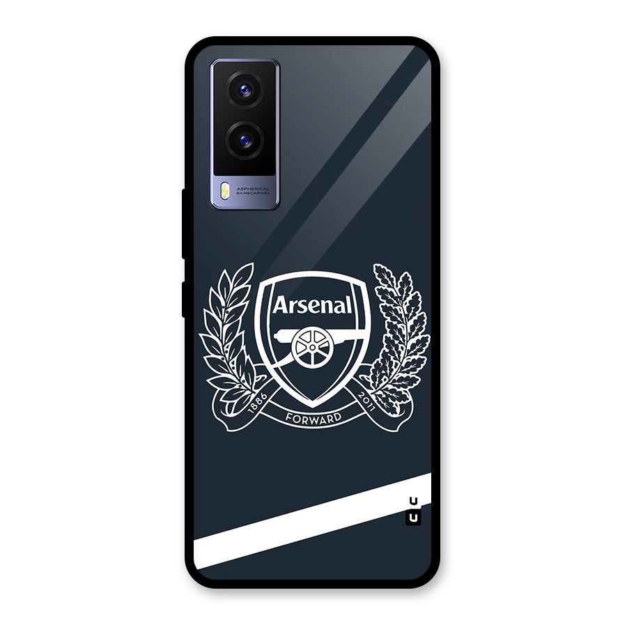 Arsenal Forward Glass Back Case for Vivo V21e 5G