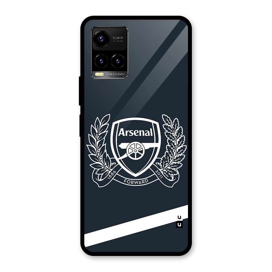 Arsenal Forward Glass Back Case for Vivo Y21T