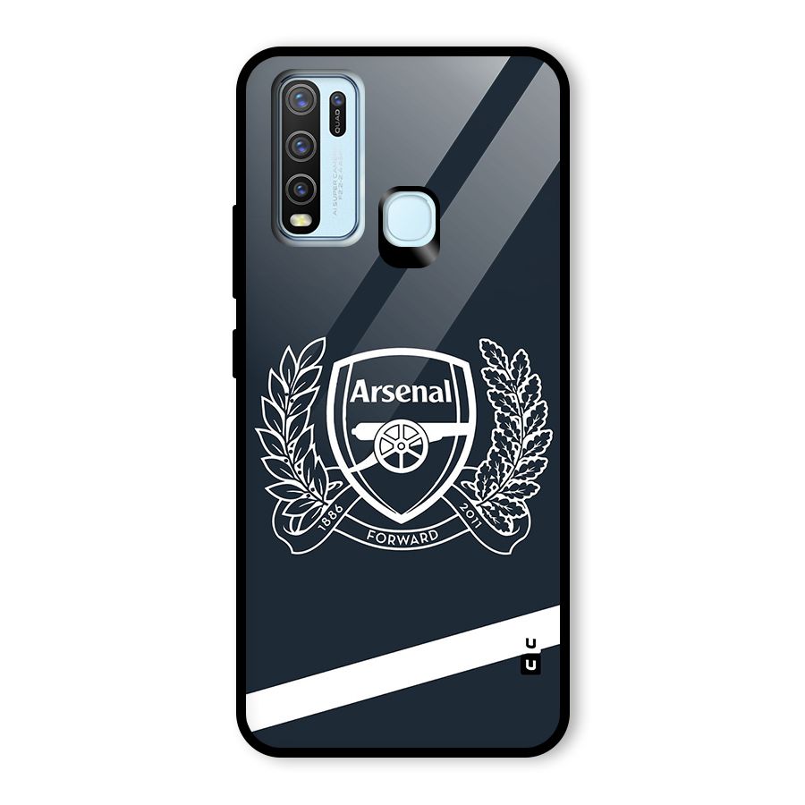 Arsenal Forward Glass Back Case for Vivo Y30