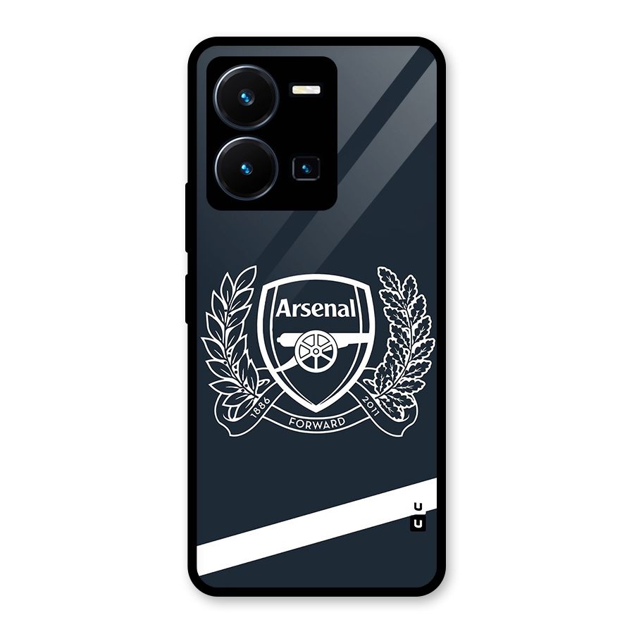 Arsenal Forward Glass Back Case for Vivo Y35