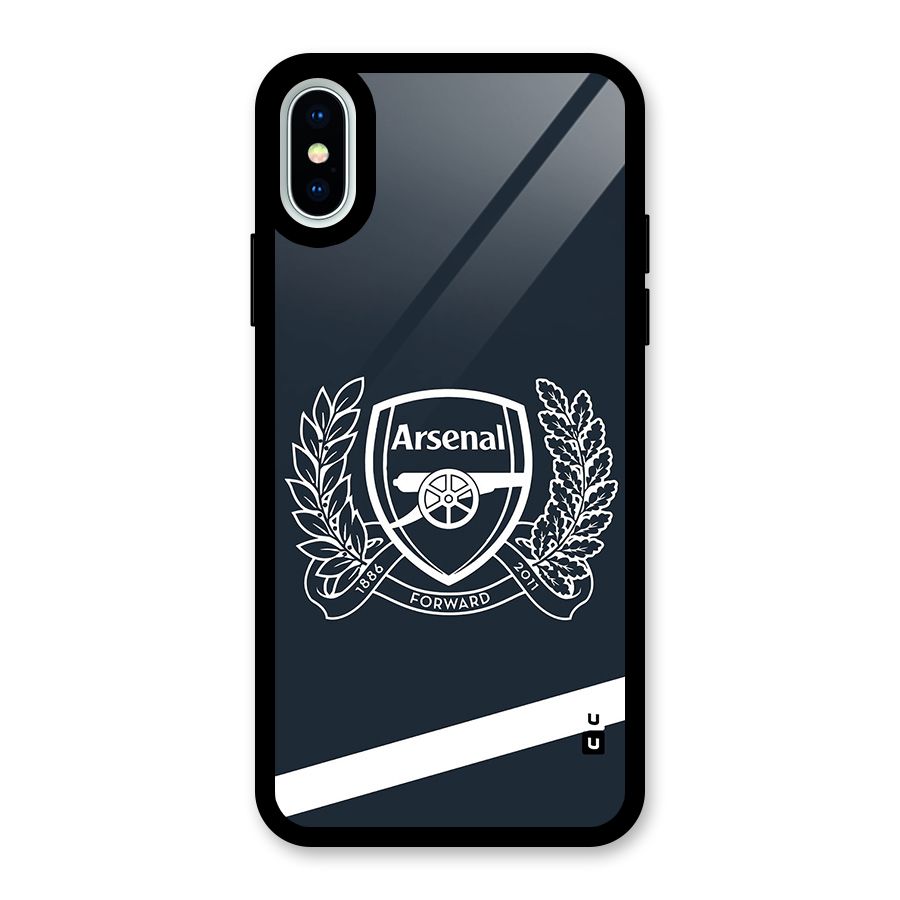 Arsenal Forward Glass Back Case for iPhone X