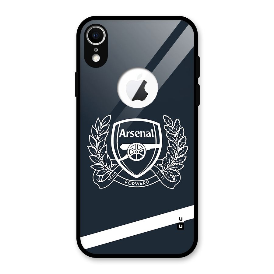 Arsenal Forward Glass Back Case for iPhone XR Logo Cut
