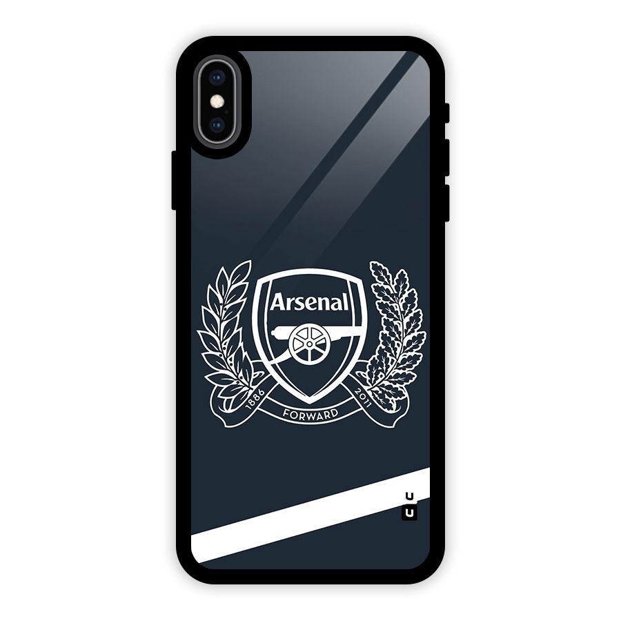 Arsenal Forward Glass Back Case for iPhone XS Max
