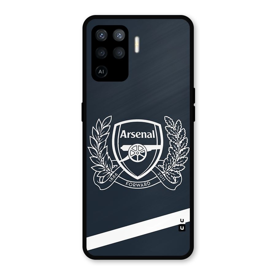 Arsenal Forward Metal Back Case for Oppo F19 Pro