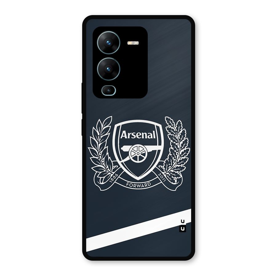 Arsenal Forward Metal Back Case for Vivo V25 Pro