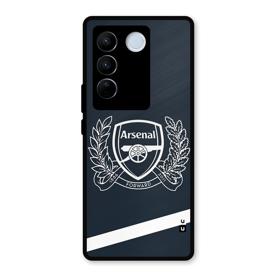 Arsenal Forward Metal Back Case for Vivo V27