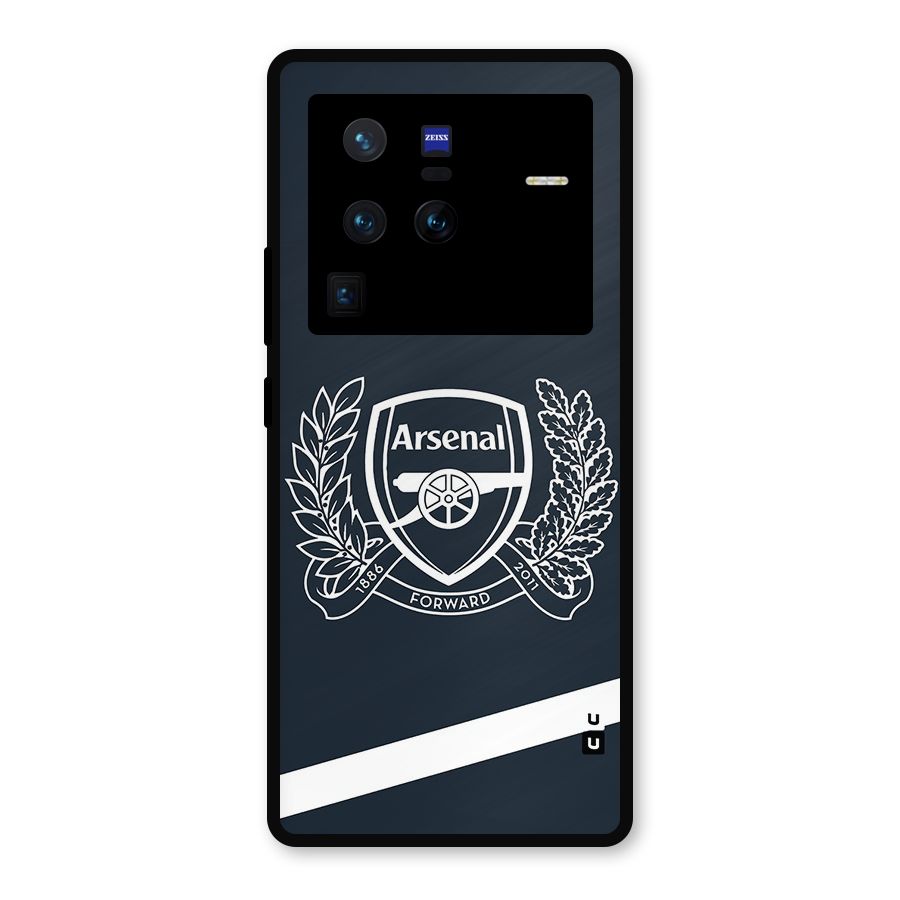 Arsenal Forward Metal Back Case for Vivo X80 Pro