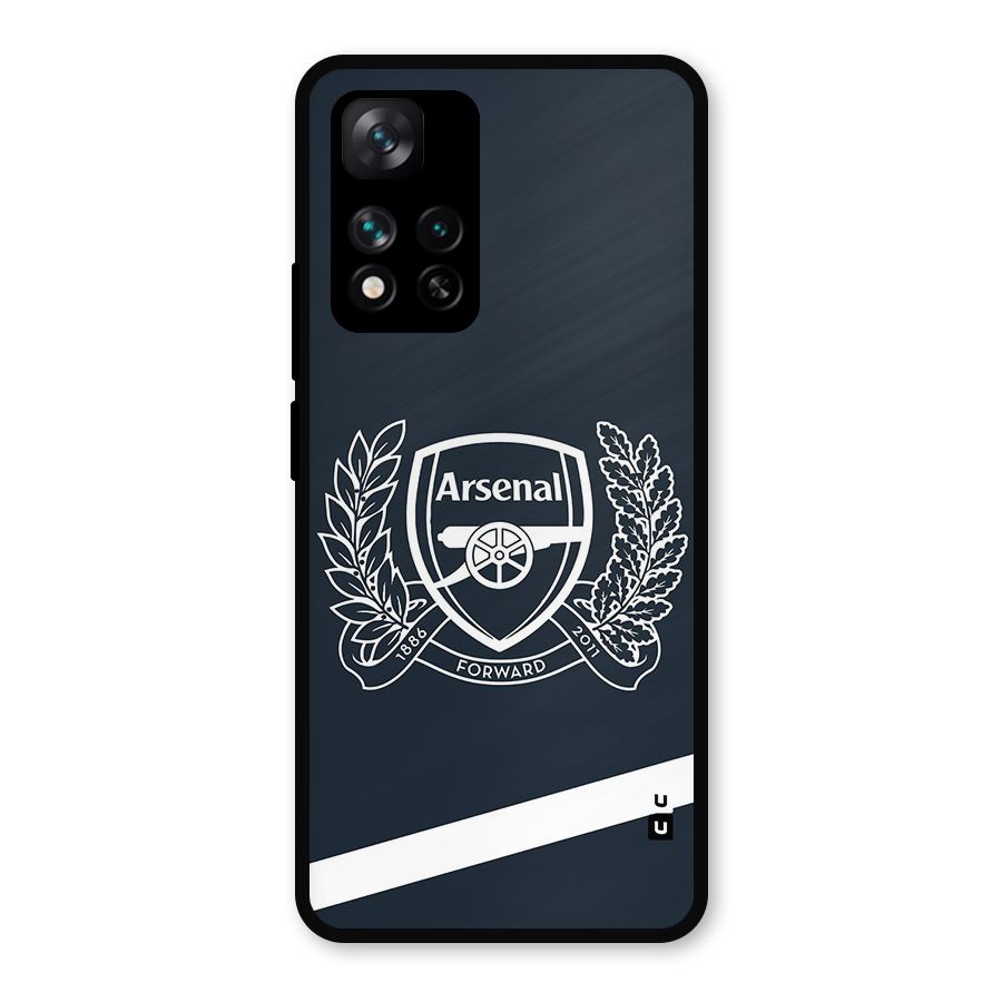 Arsenal Forward Metal Back Case for Xiaomi 11i Hypercharge 5G