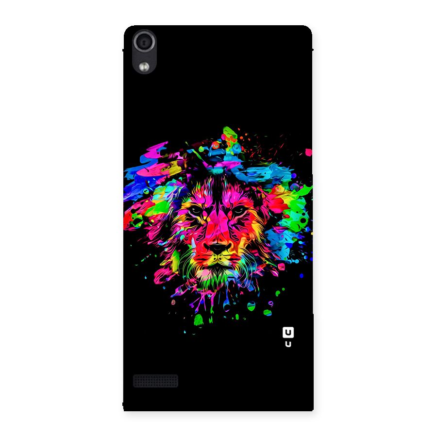 Artistic Lion Art Splash Back Case for Ascend P6