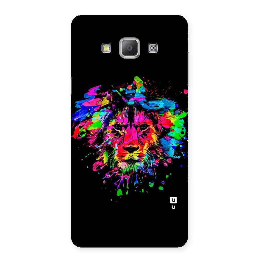 Artistic Lion Art Splash Back Case for Galaxy A7
