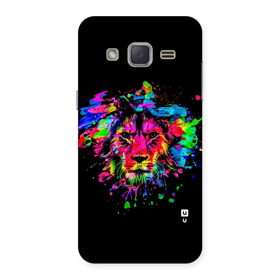 Artistic Lion Art Splash Back Case for Galaxy J2