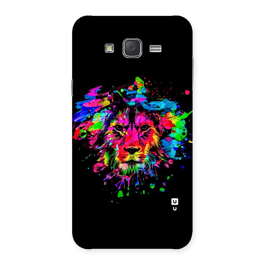 Artistic Lion Art Splash Back Case for Galaxy J7
