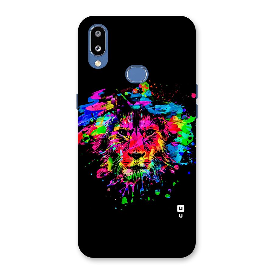 Artistic Lion Art Splash Back Case for Galaxy M01s