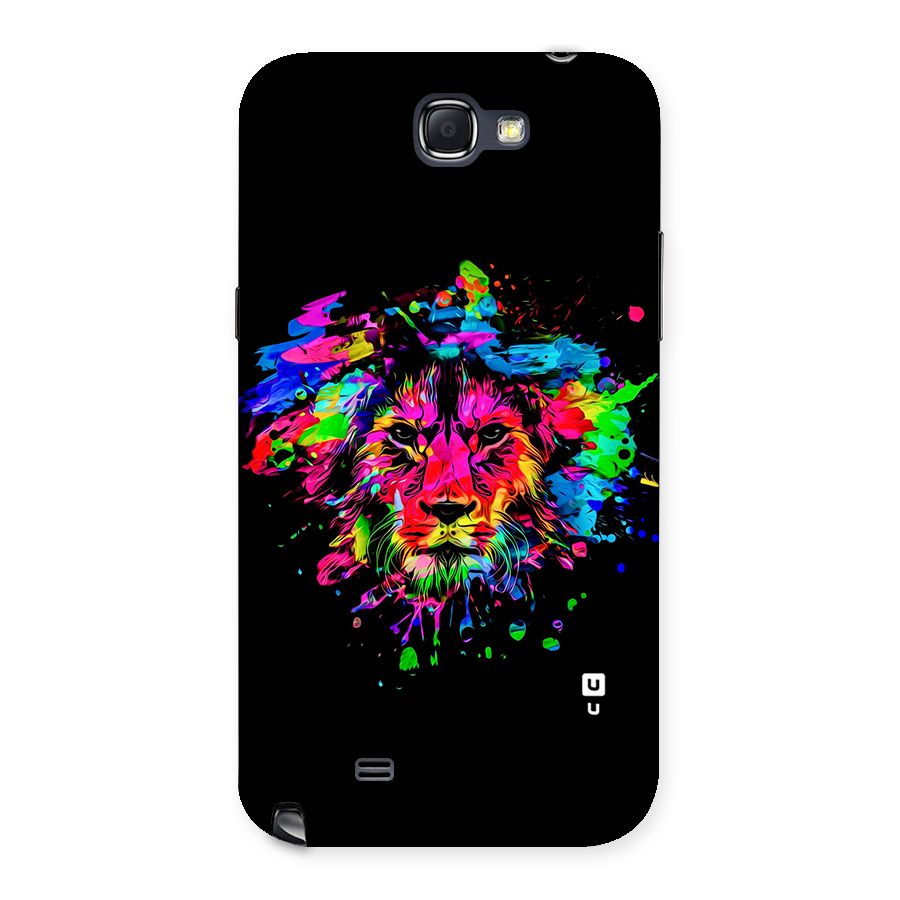 Artistic Lion Art Splash Back Case for Galaxy Note 2
