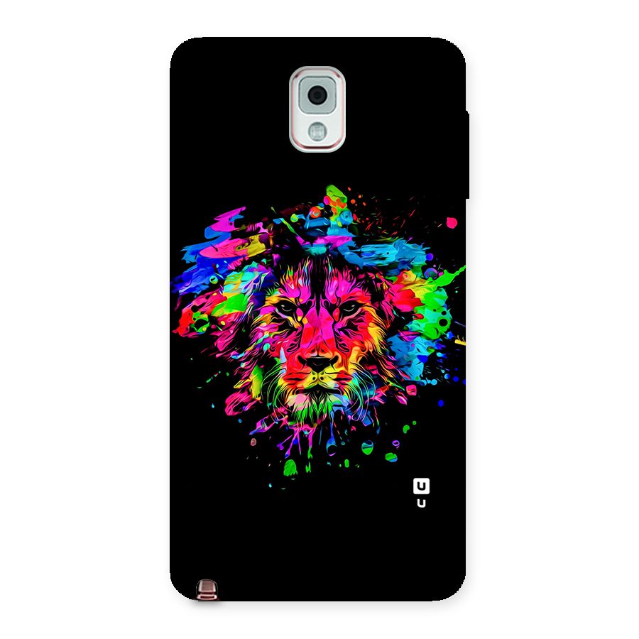 Artistic Lion Art Splash Back Case for Galaxy Note 3